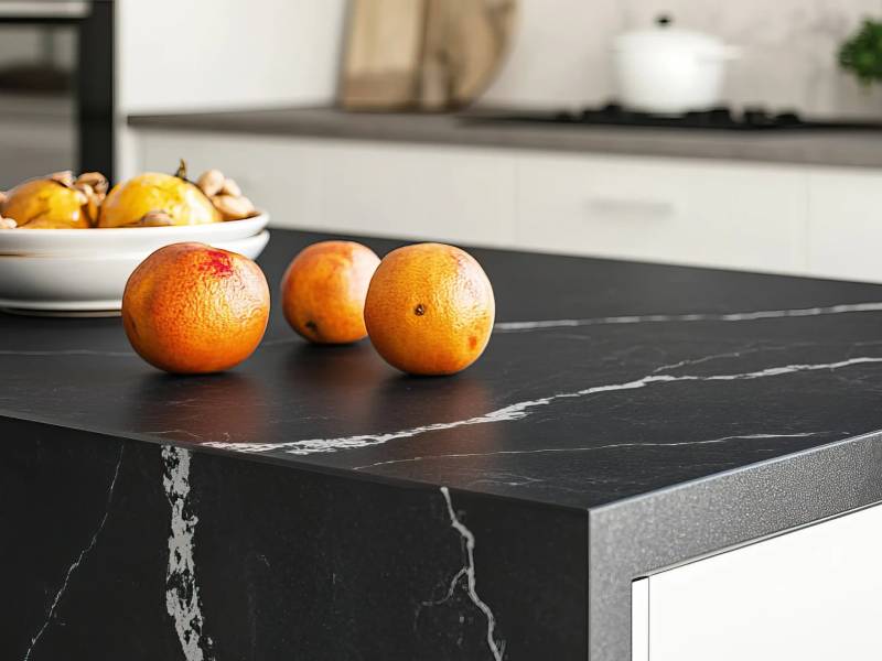 black quartz countertops with white veining Supplier black quartz countertops with white veining Supplier